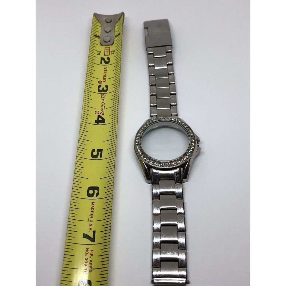 Fossil Watch Parts Stainless Steel Case Links Silver Band Clasp 18mm L367